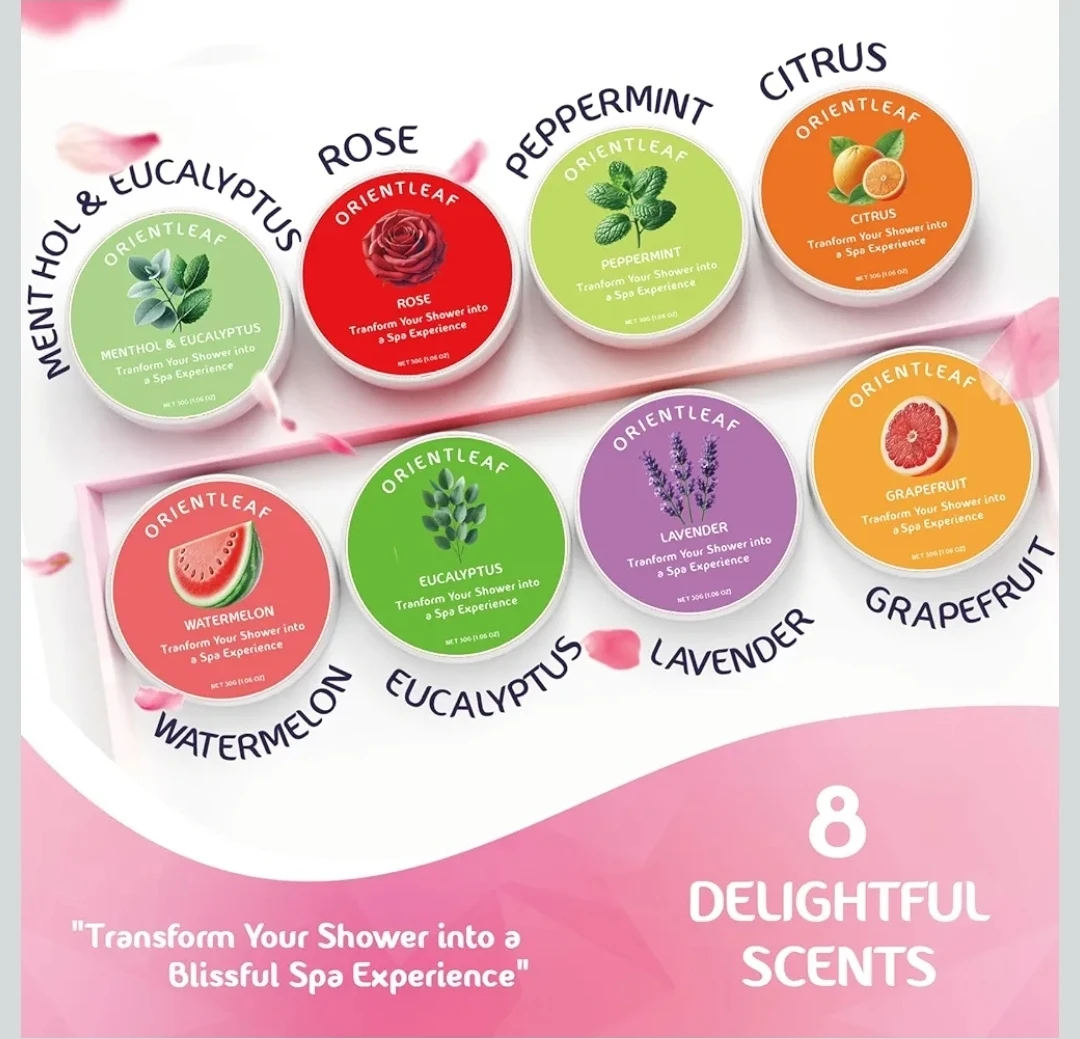OrientLeaf Shower Steamers - 8 Delightful Scents - photo 2