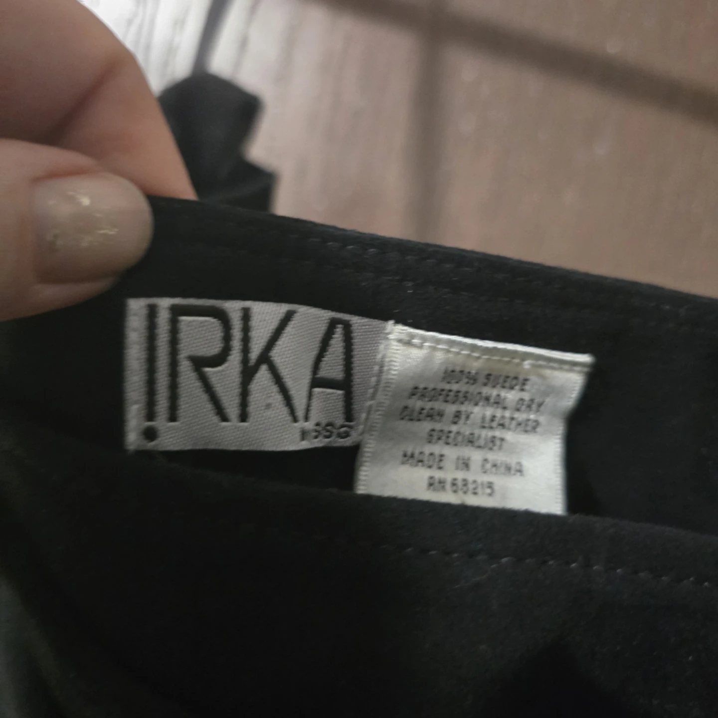 Irka Black Suede Fringe Skirt - Size 10 - photo 2