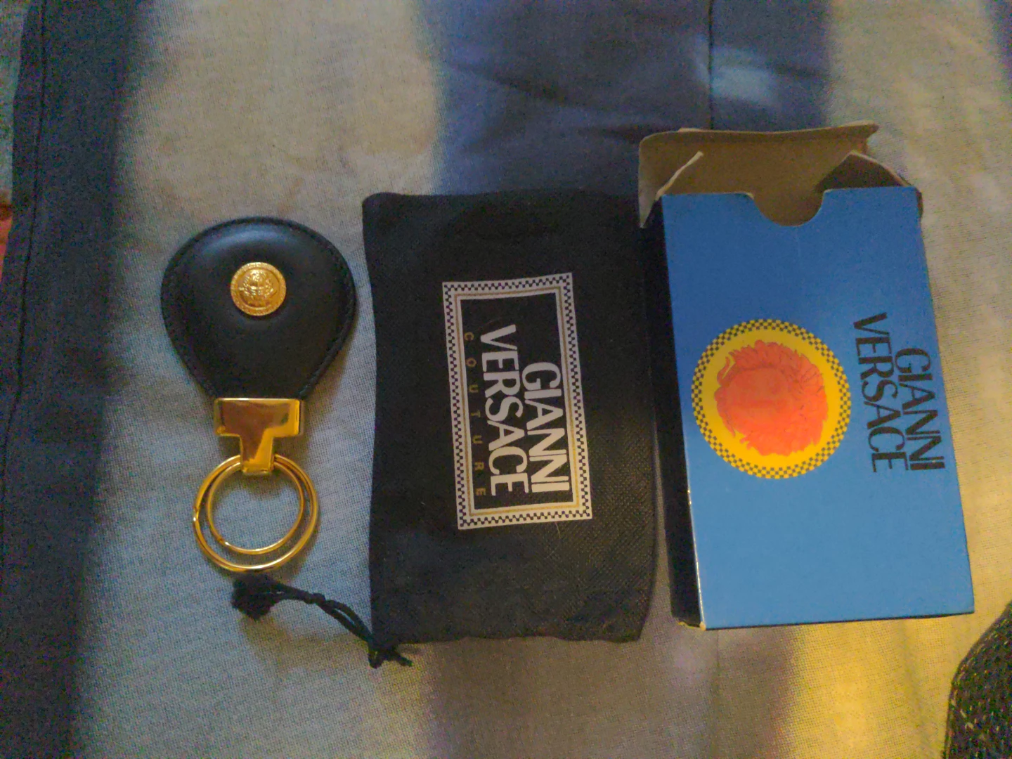 Gianni Versace Keychain with Pouch and Box - photo 2