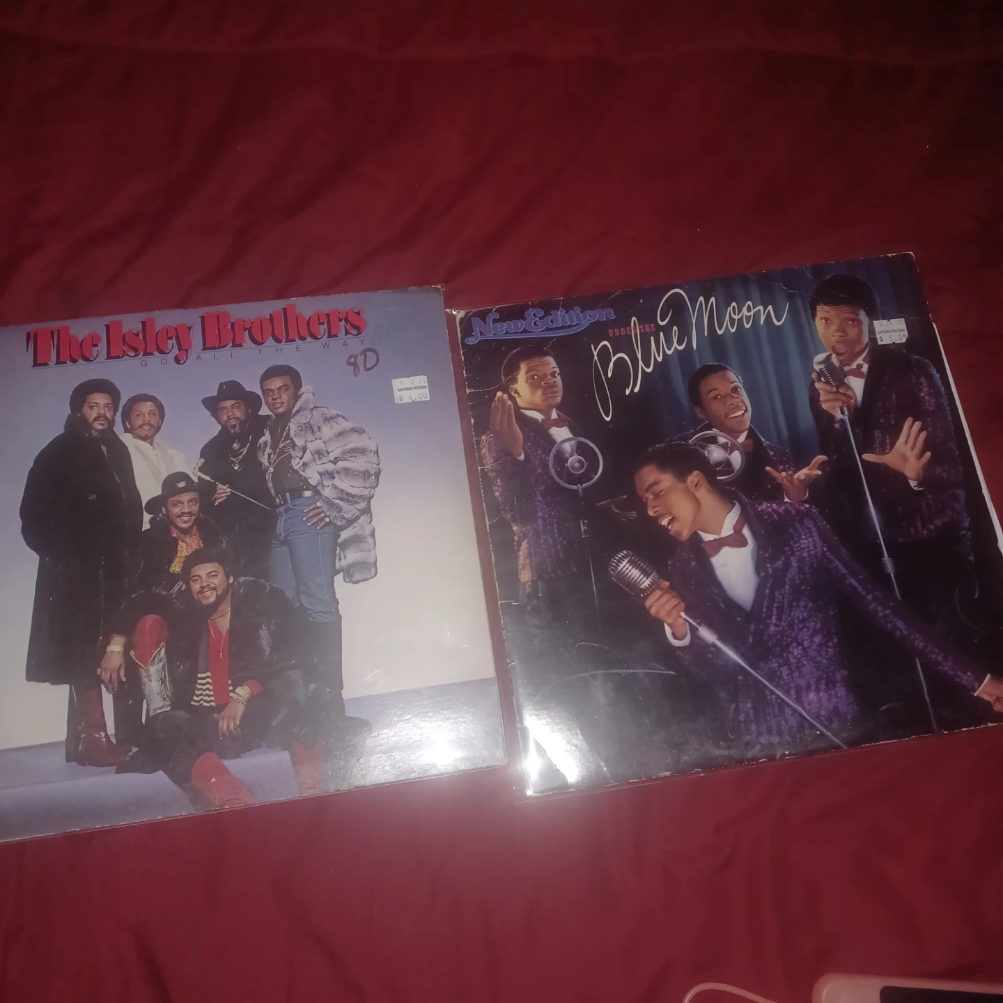 The Isley Brothers & New Edition Vinyl Records