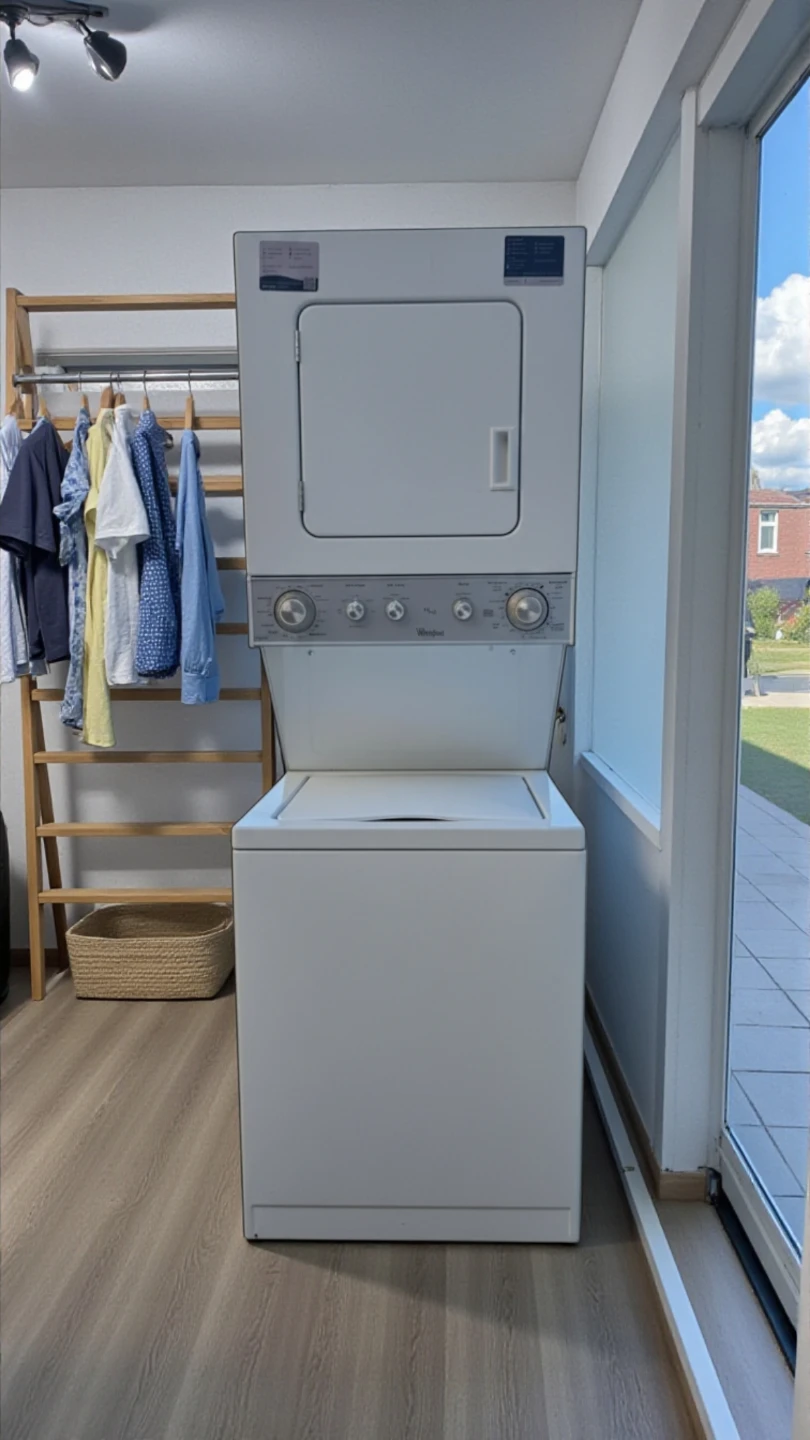 FREE DELIVERY!! 24" Whirlpool stackable Washer & Dryer $750