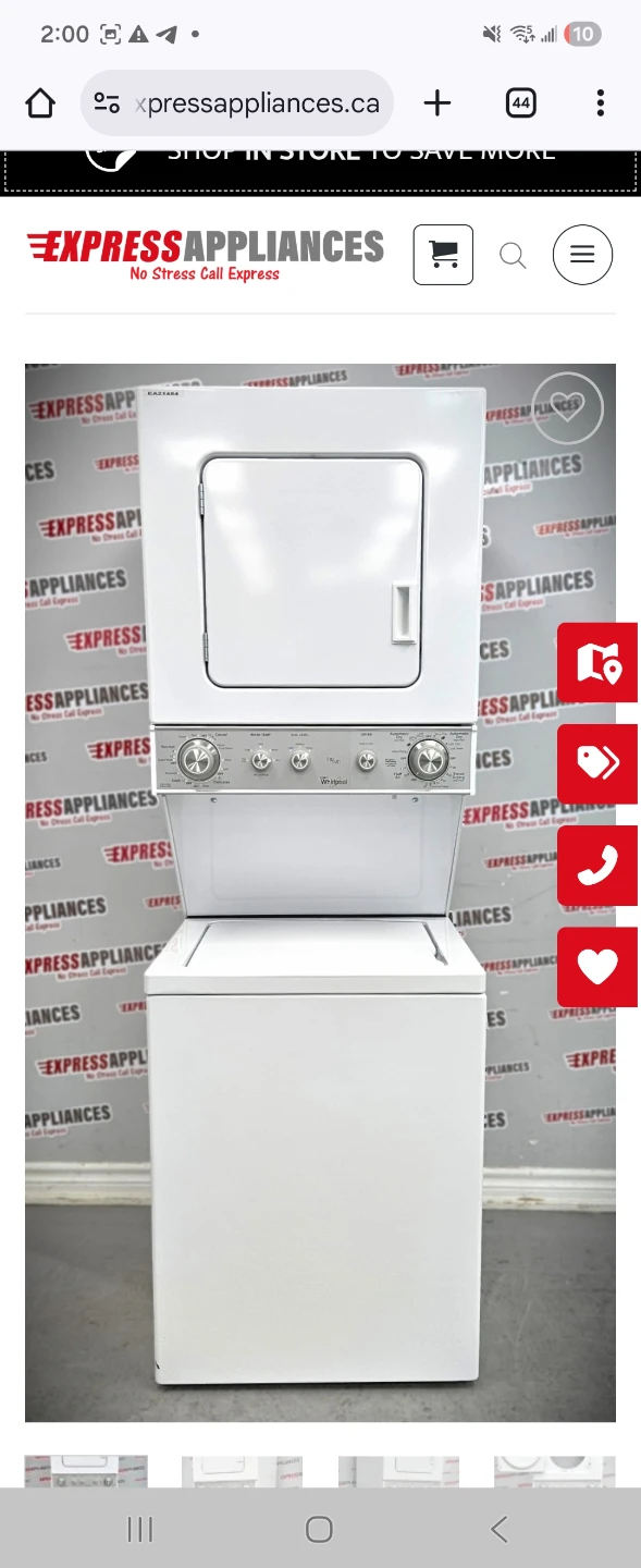 FREE DELIVERY!! 24" Whirlpool stackable Washer & Dryer $750 - photo 5