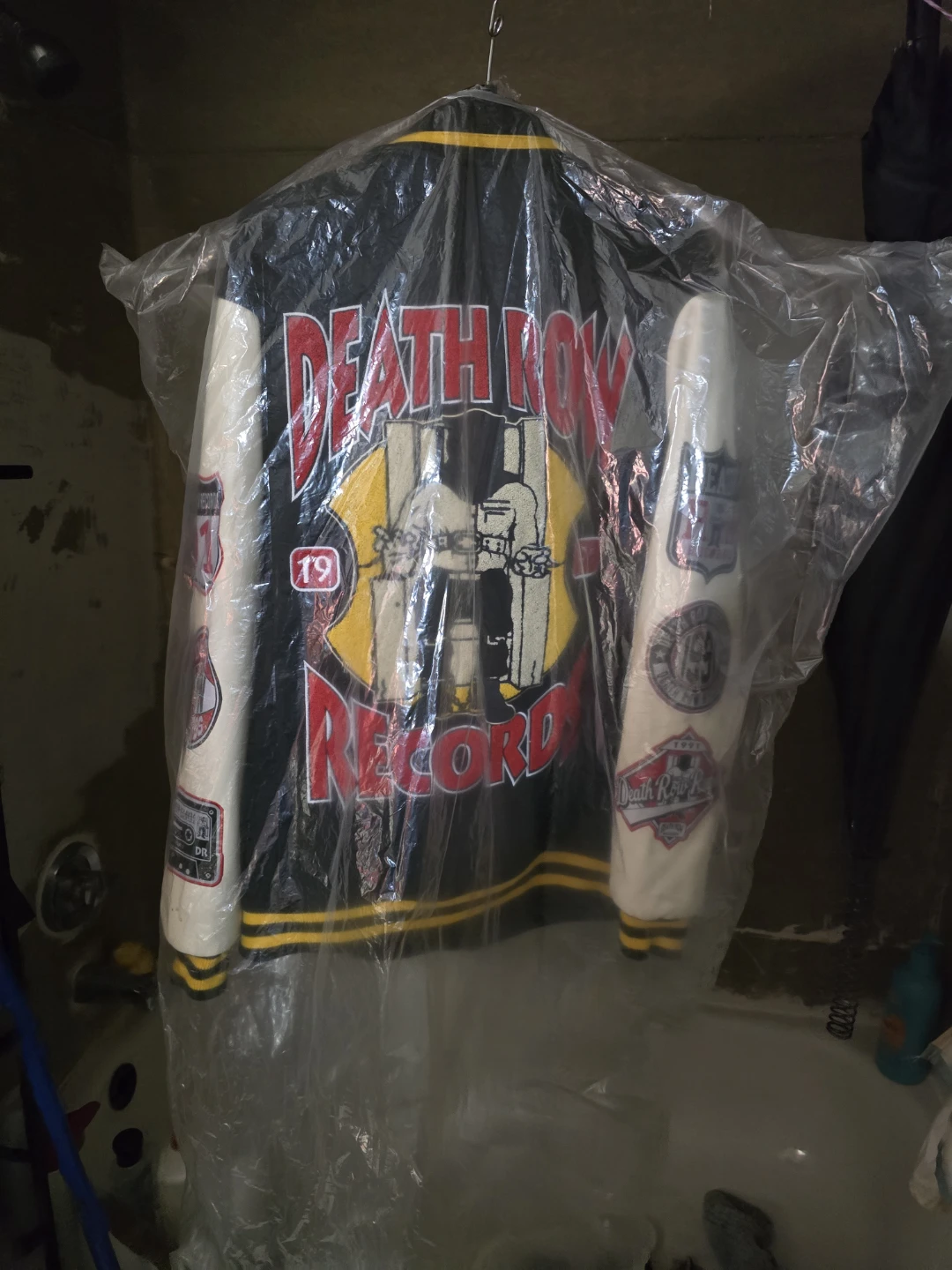 Death Row Records Patched Varsity Jacket - Size L - photo 2