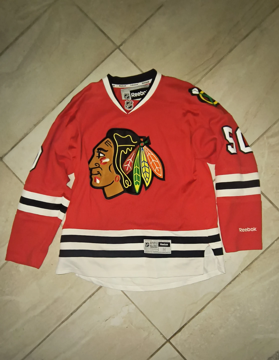 Reebok Chicago Blackhawks Crawford #50 Jersey - Size M🏆