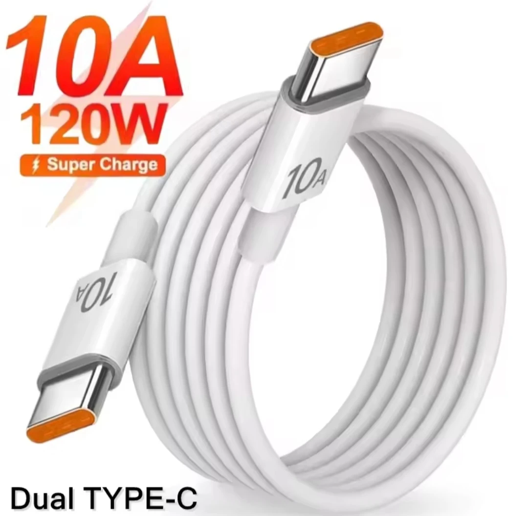 Dual TYPE-C 10A 120W Super Charge Cable