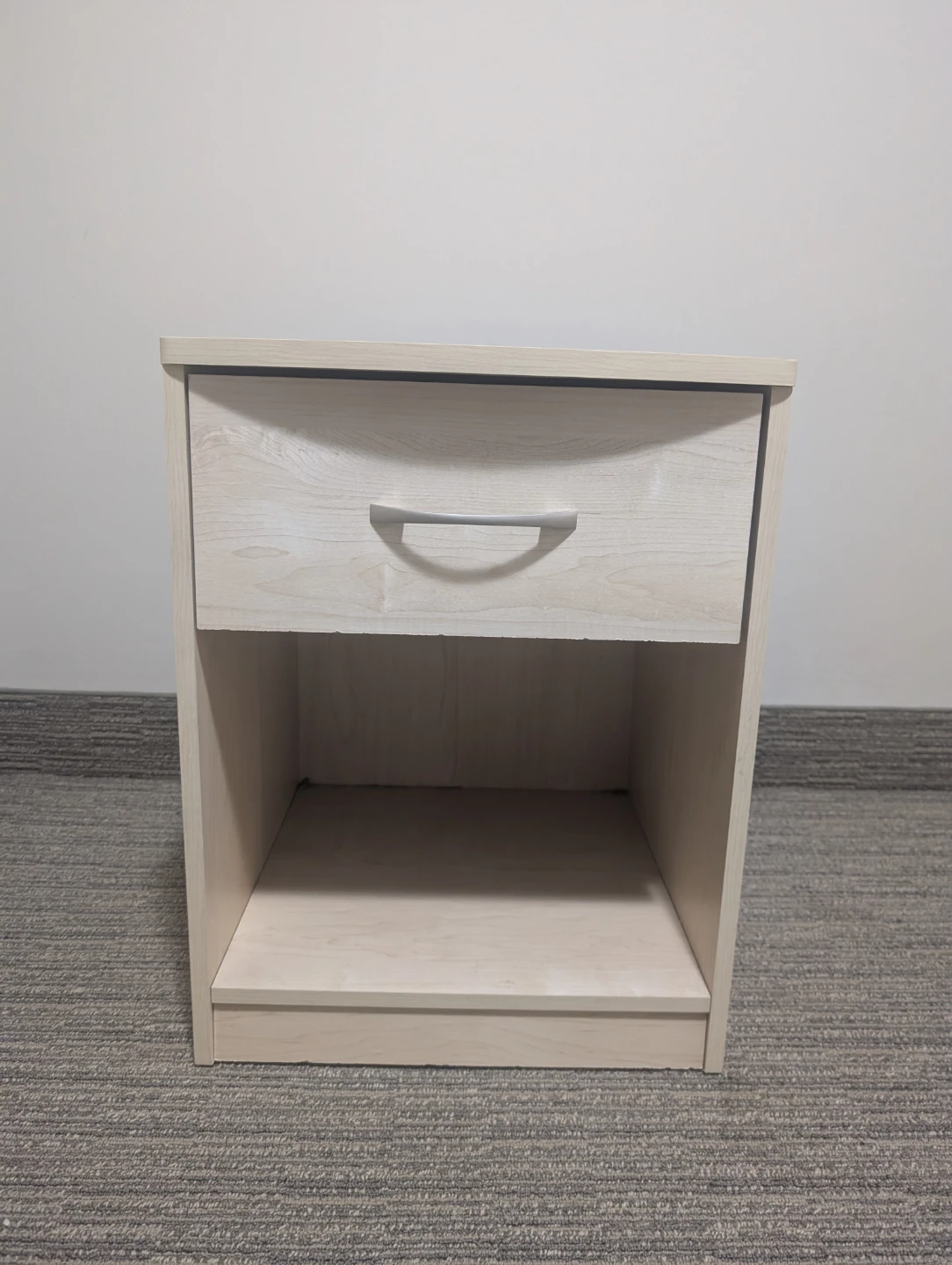 Light Wood Nightstand with Drawer