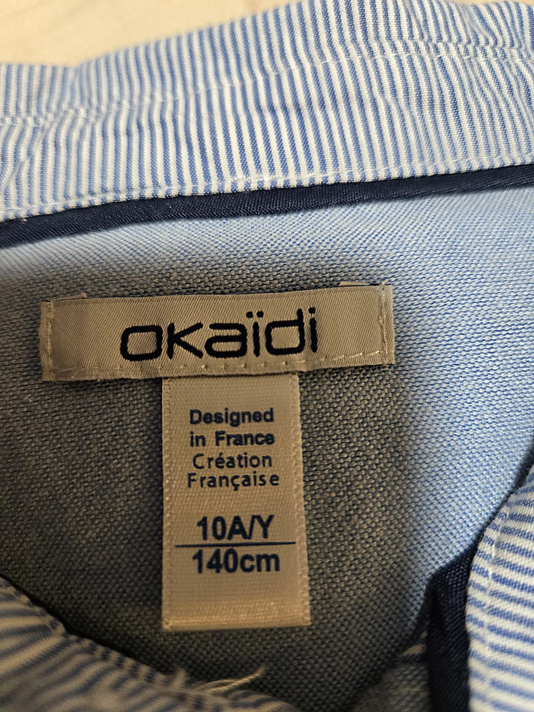 Okaidi Striped Shirt - Size 10A/140cm - photo 2