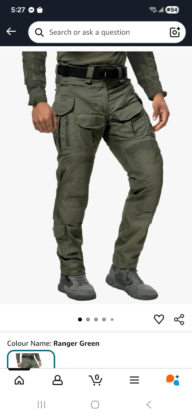 IDOGEAR Tactical Pants - Ranger Green, Waist 30 - photo 4