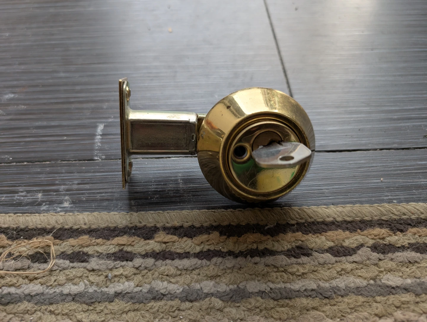 Brass Double-sided Deadbolt Lock - photo 2