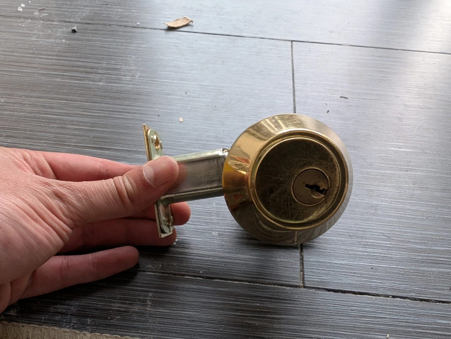 Brass Double-sided Deadbolt Lock - photo 4