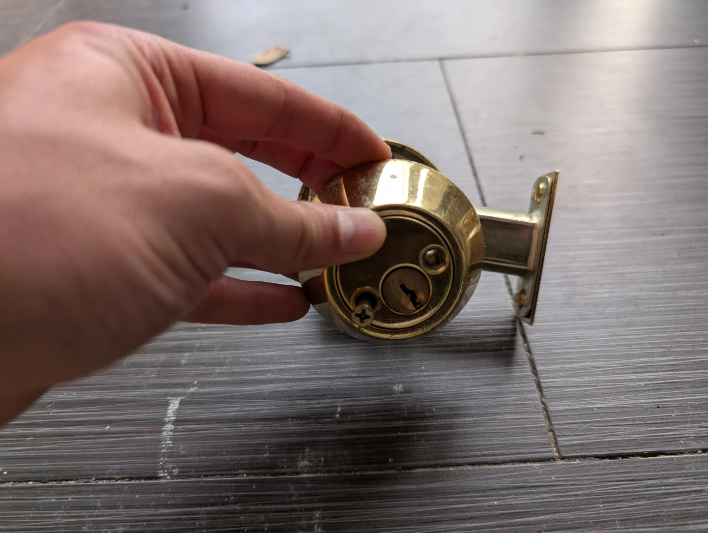 Brass Double-sided Deadbolt Lock - photo 5
