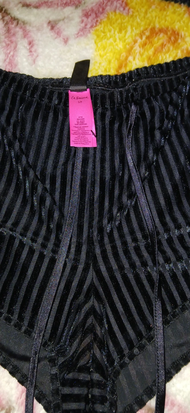 La Senza Black Striped Pajama Shorts S/P