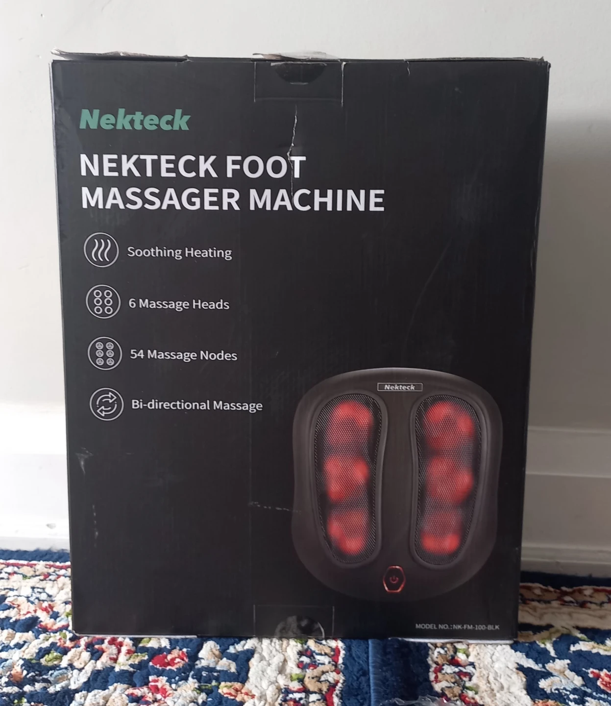 Nekteck Foot Massager Machine - Black - photo 3