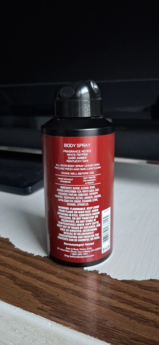 Men's Bourbon Bath&Body works Body Spray 🥕 - photo 2