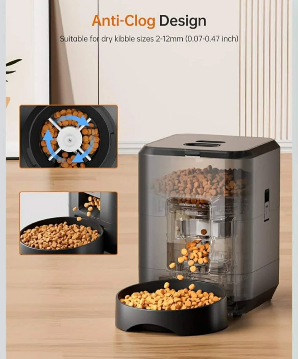Automatic Cat Feeder, Timed Cat Food Dispenser with ... - photo 4