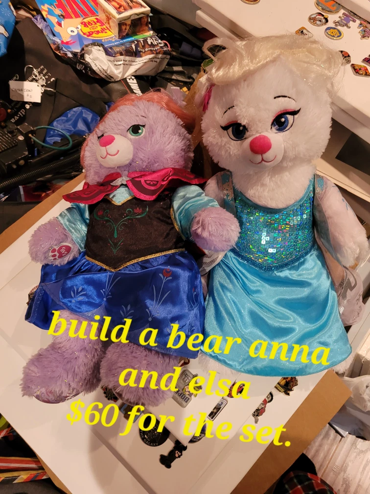 Build-A-Bear Anna & Elsa Plush Set