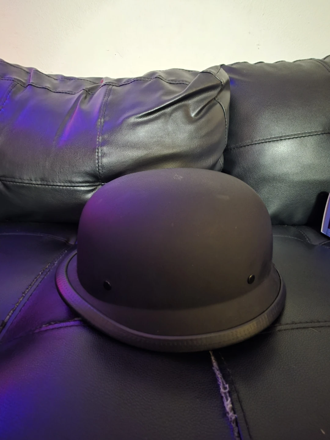 Matte Black Motorcycle Helmet - photo 3