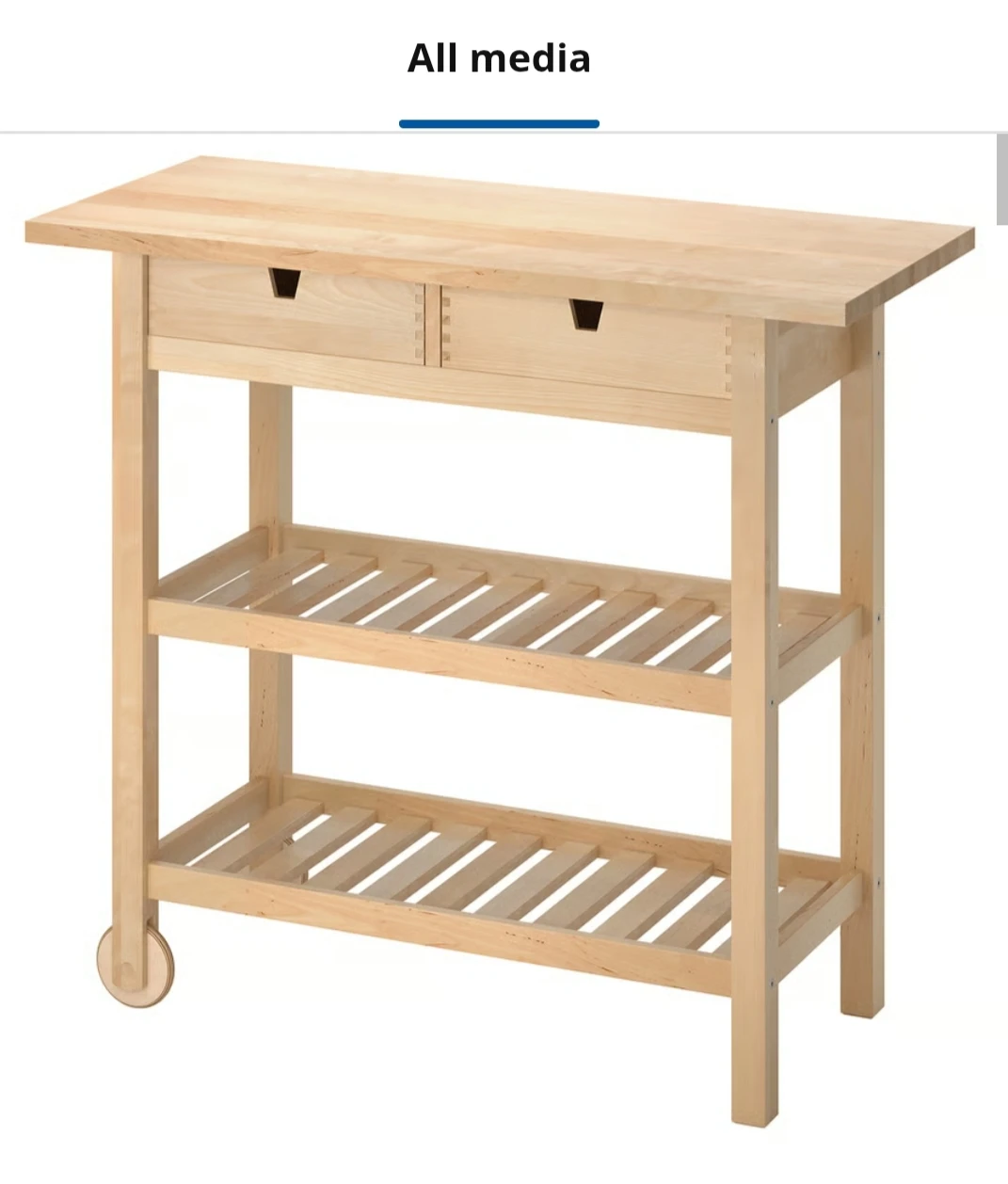 Wooden Kitchen Island Cart - photo 2