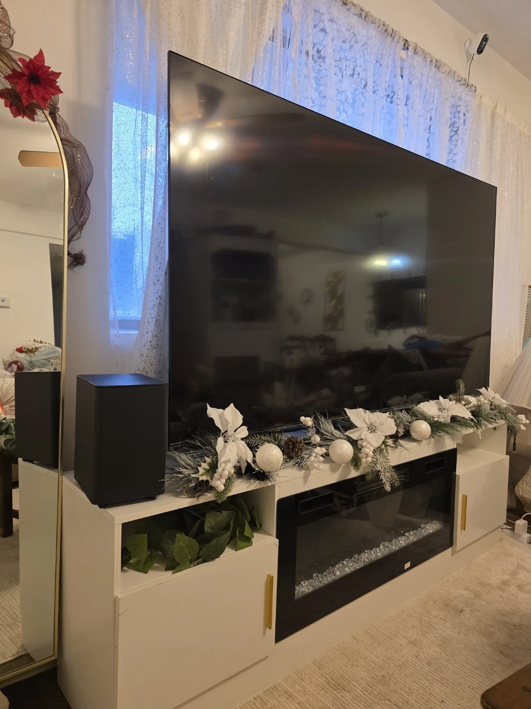 TV Stand with Electric Fireplace