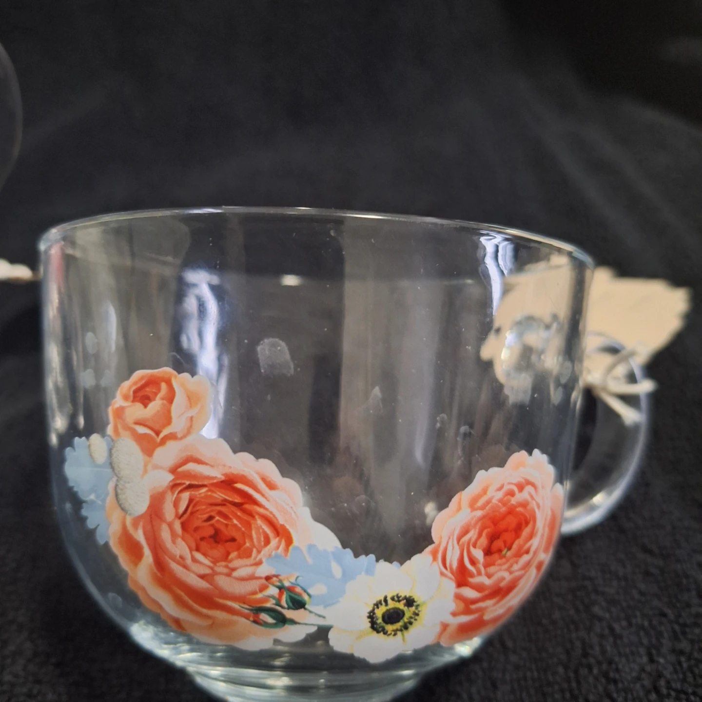 Floral Glass Mugs - Set of 2 - photo 2