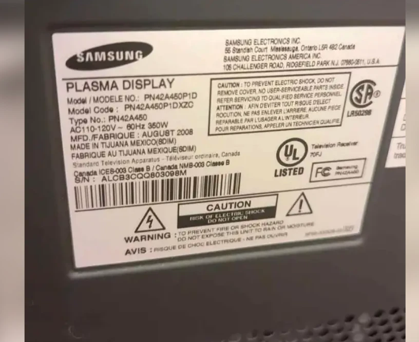 Samsung PN42A450P1D 42" Plasma TV - photo 4