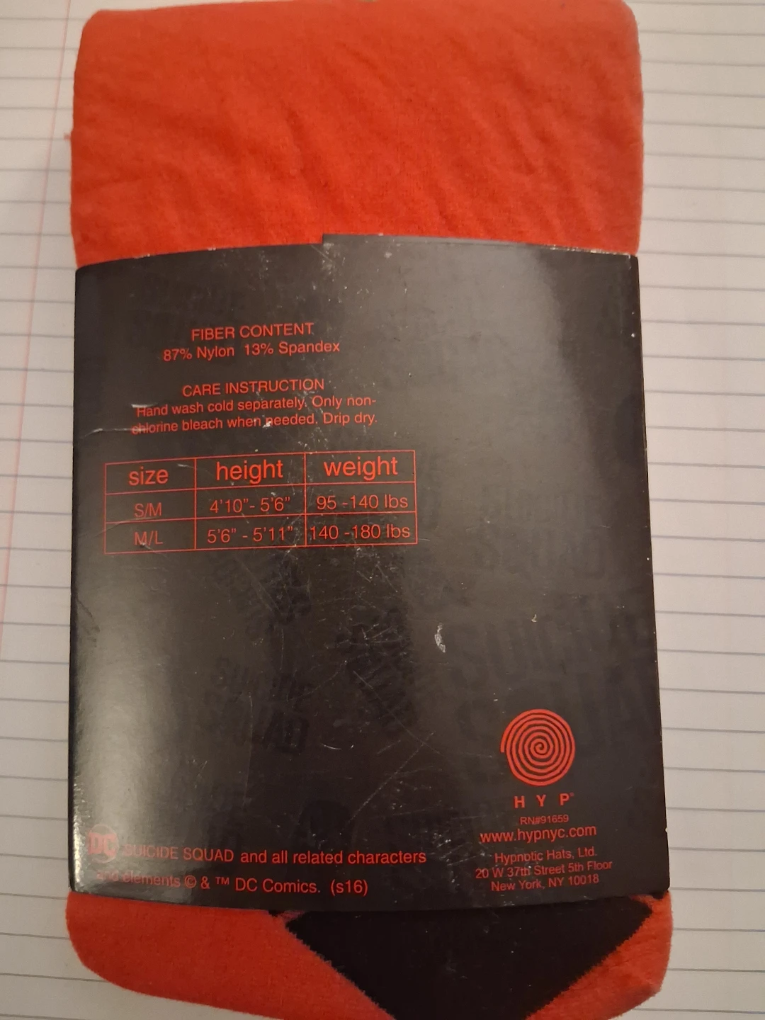 Suicide Squad Harley Quinn Diamond Pattern Stockings - photo 2