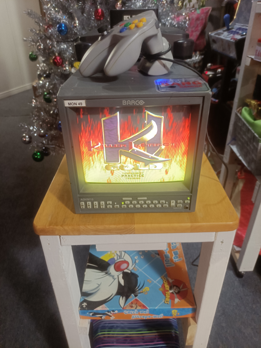 barconet advm10 crt monitor svideo