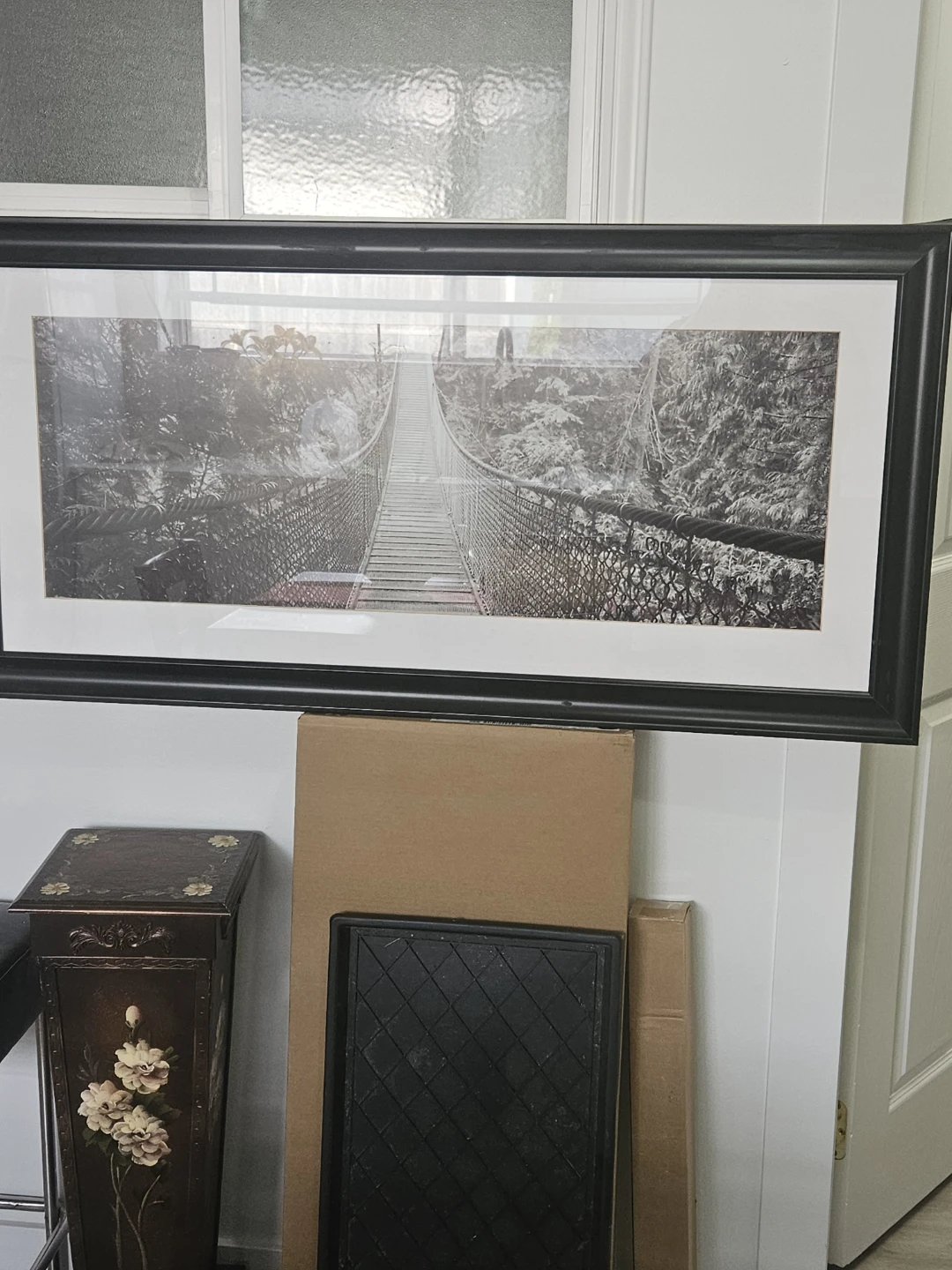 Framed Panoramic Artwork - Suspension Bridge