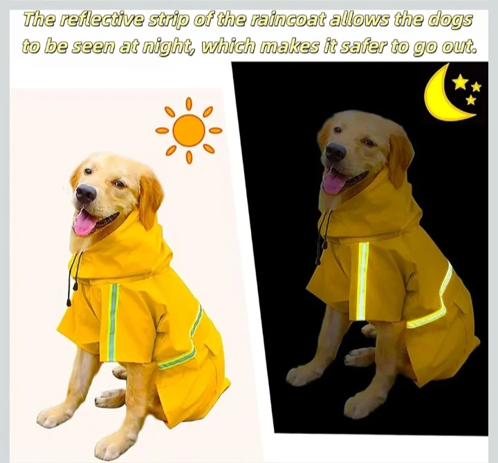 🥕  NEW!  Havenfly Waterproof Dog Raincoat - Size L & XL - photo 3