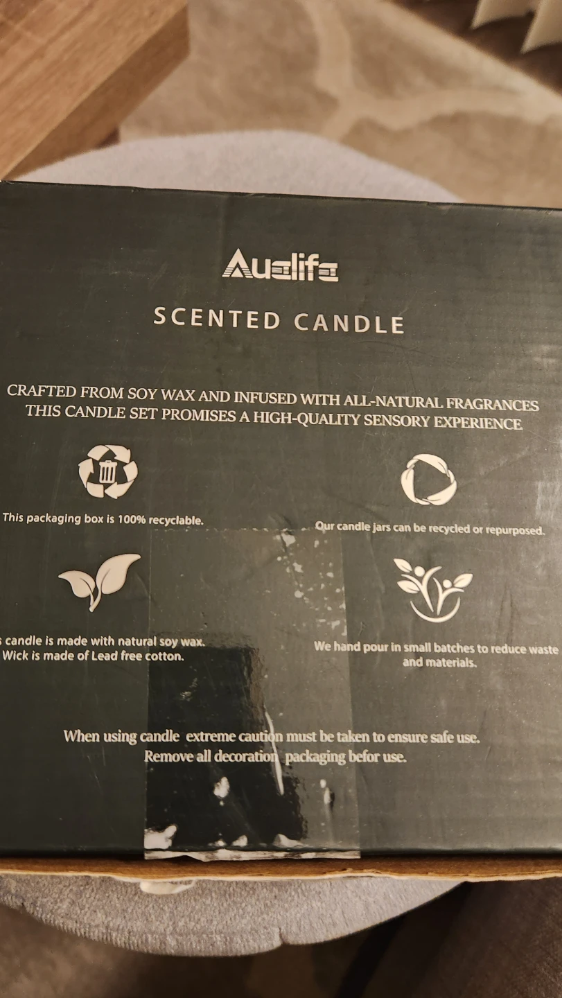Aualife Scented Candle Set (Christmas) - photo 2