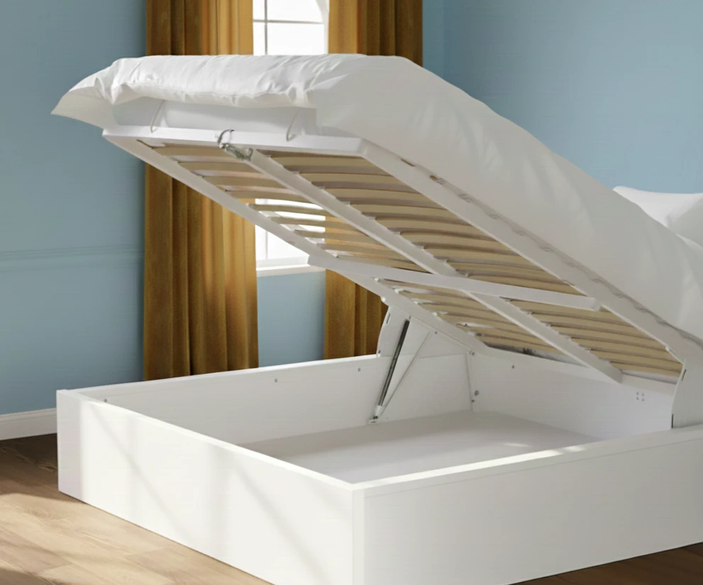 IKEA Malm White Ottoman Bed Frame - Queen Size - photo 3