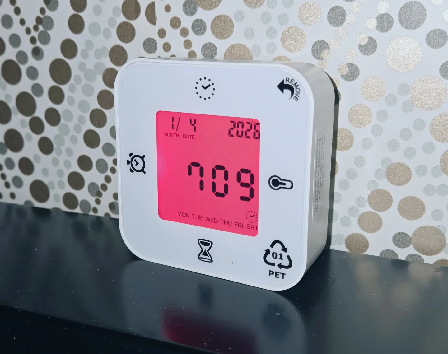ikea Digital Alarm Clock - White