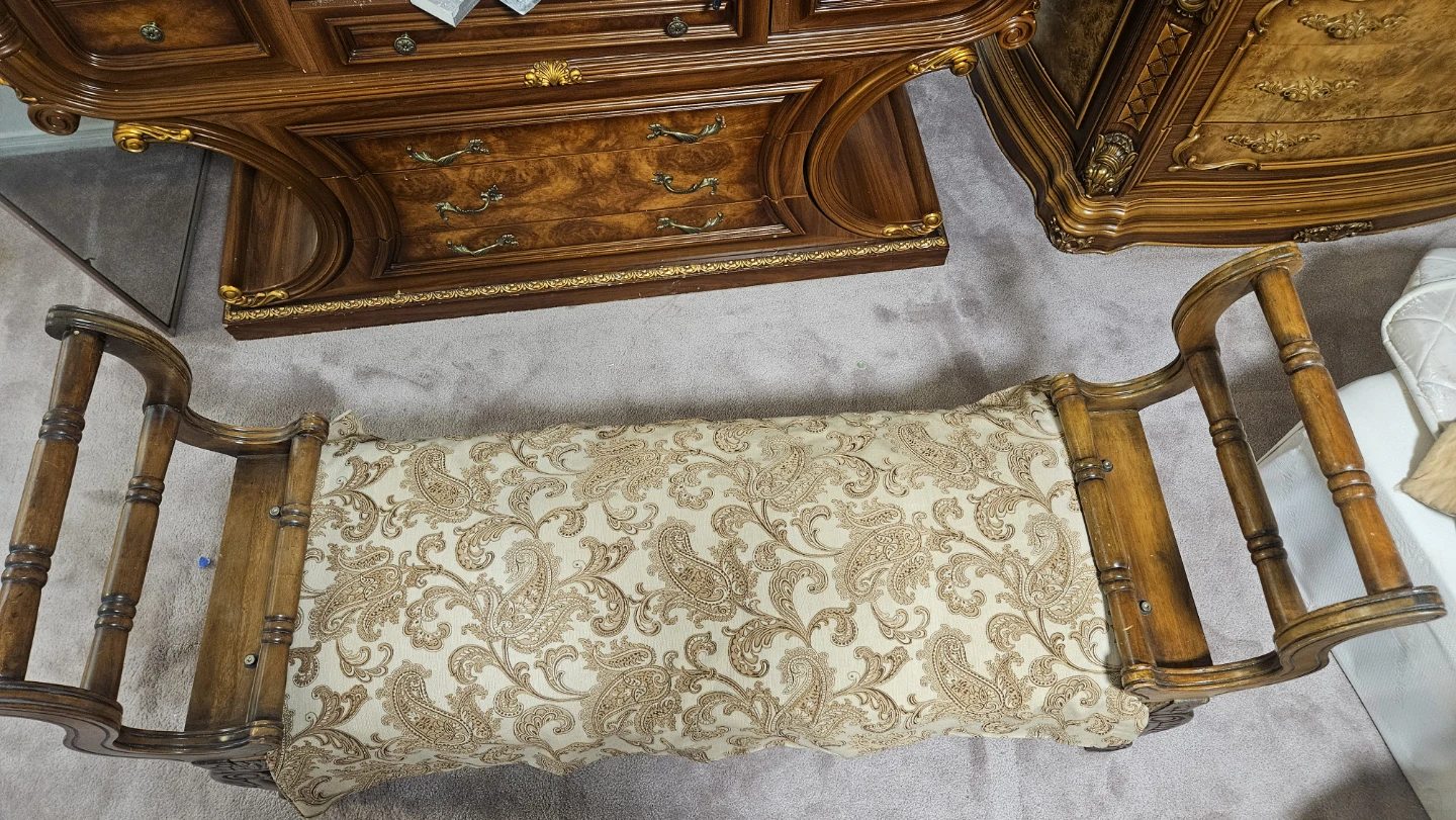 Vintage Style Wooden Bench - photo 2