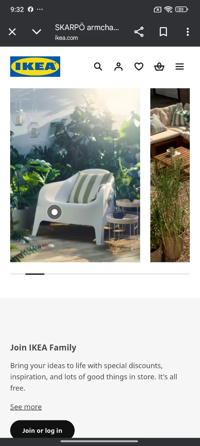 IKEA SKARPO Armchair