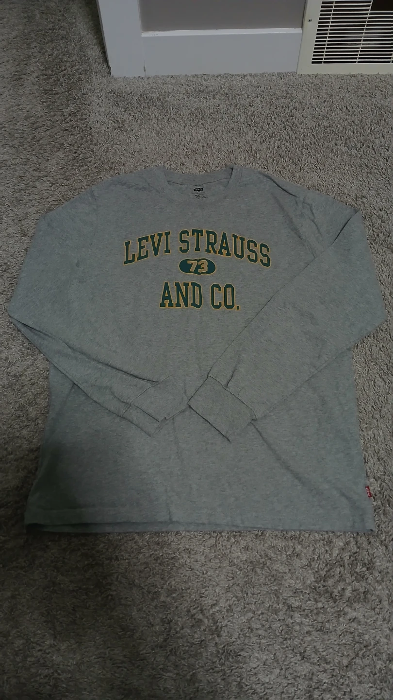 Levi Strauss Grey Long Sleeve T-Shirt