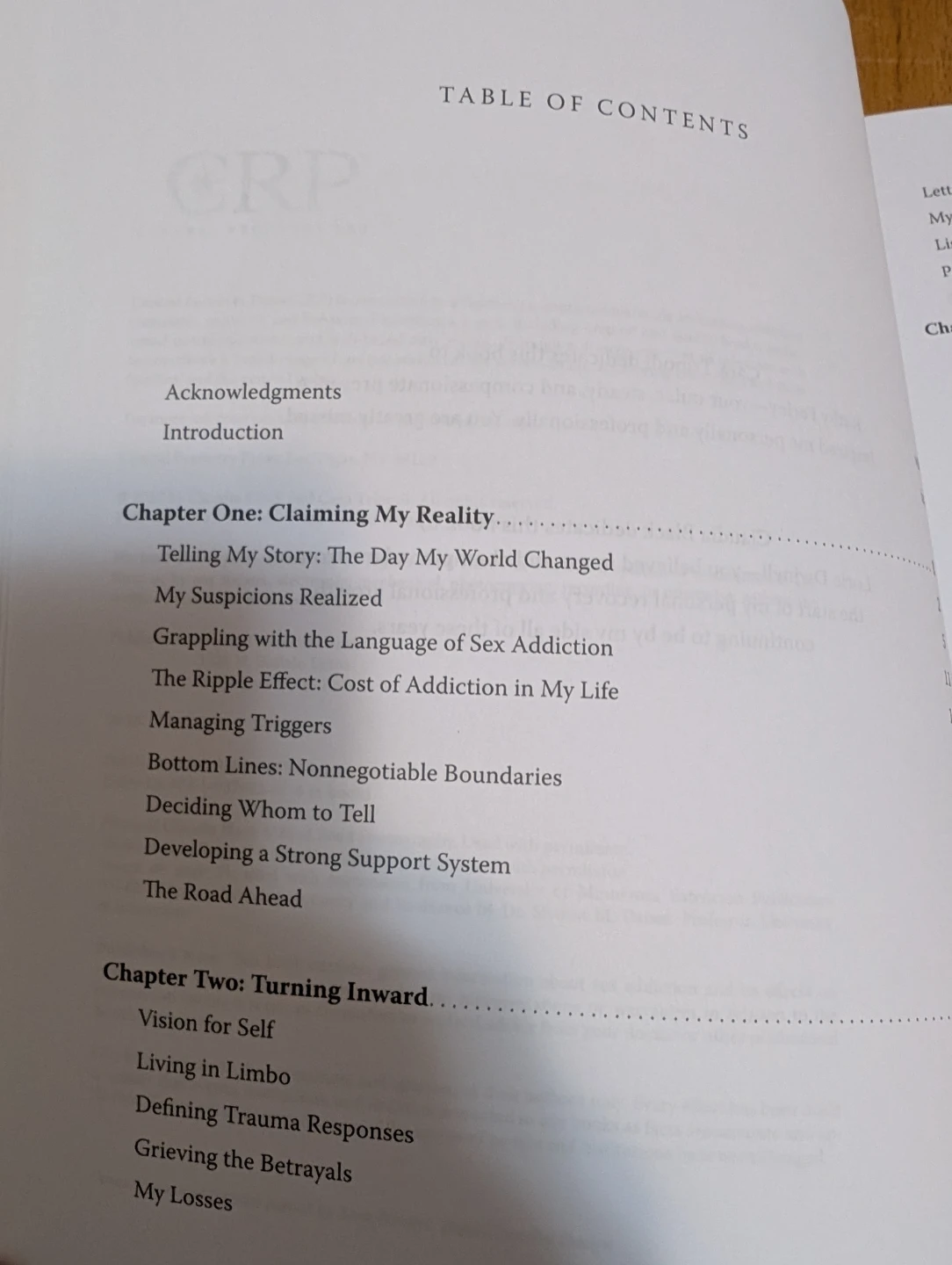 Intimate Treason: Healing Trauma Book - photo 3