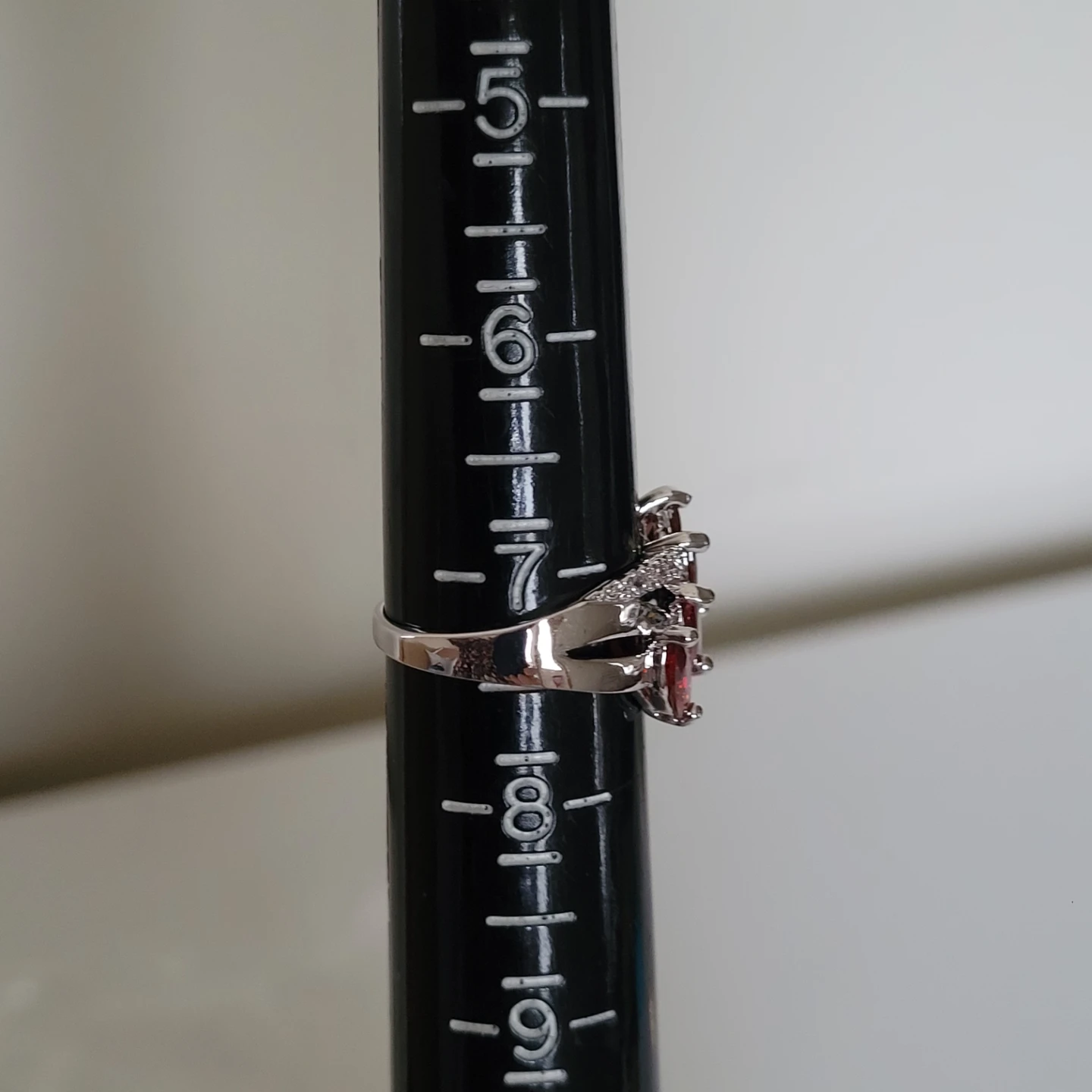 ♥️ Fashion Ring Size 7.5 Red - photo 4