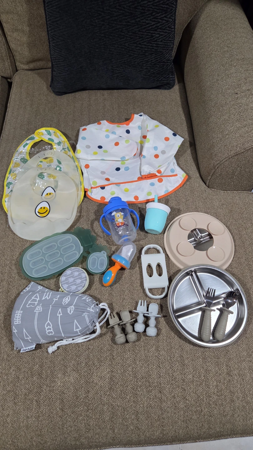 Baby Feeding Bundle: PandaEar Plates, Nuby Nibbler, & More!
