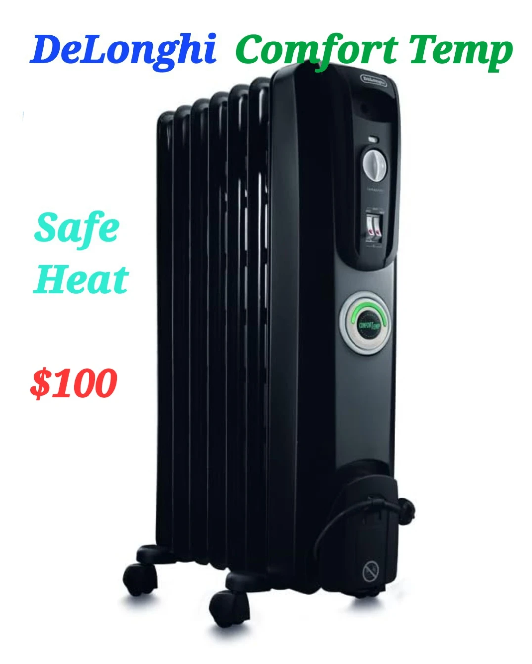 DeLonghi SafeHeat Comfort Temp Heater in Great Condition