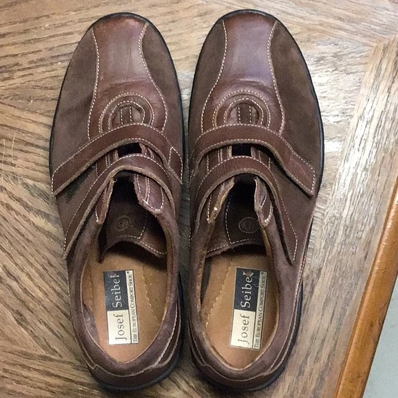 Josef Seibel suede leather shoes with straps 38 / 7.5