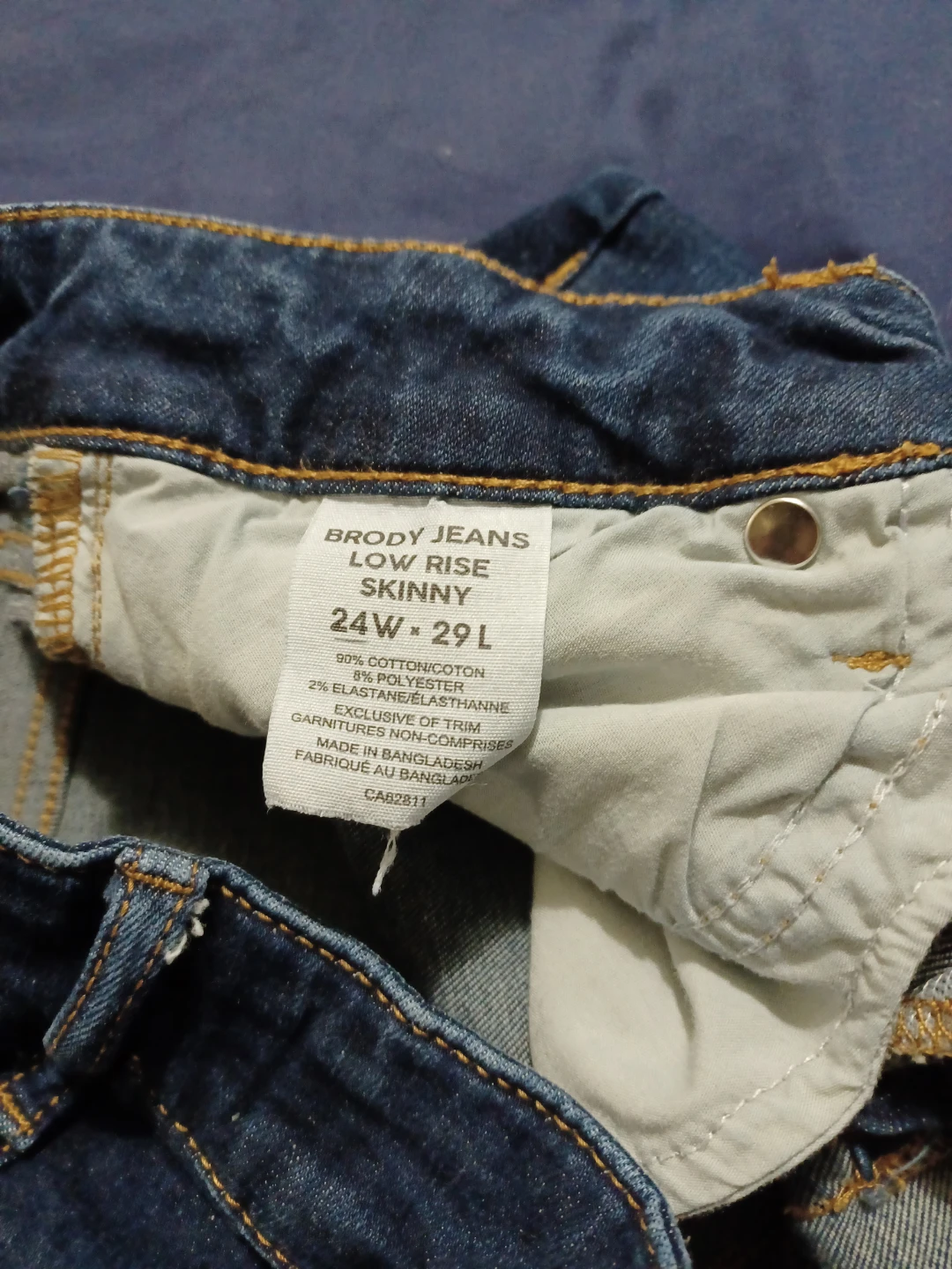 Brody Jeans Low Rise Skinny - Size 24W