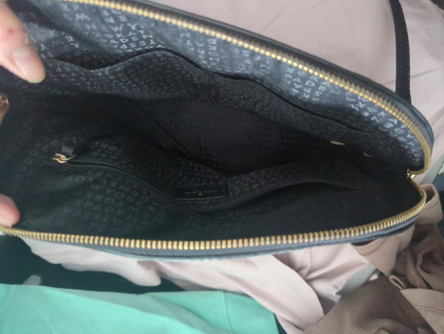 Kate Spade Black Leather Dome Satchel Handbag - photo 2