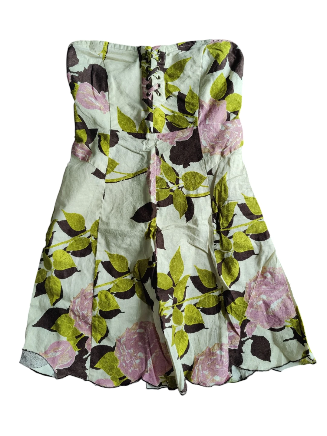 Women's Kimchi Blue Floral Dress Linen & Cotton Size Small