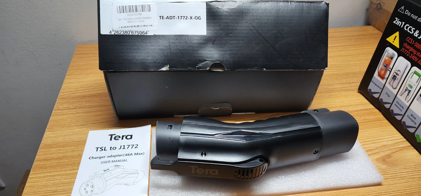 Tera TSL to J1772 Charger Adapter (48A Max)