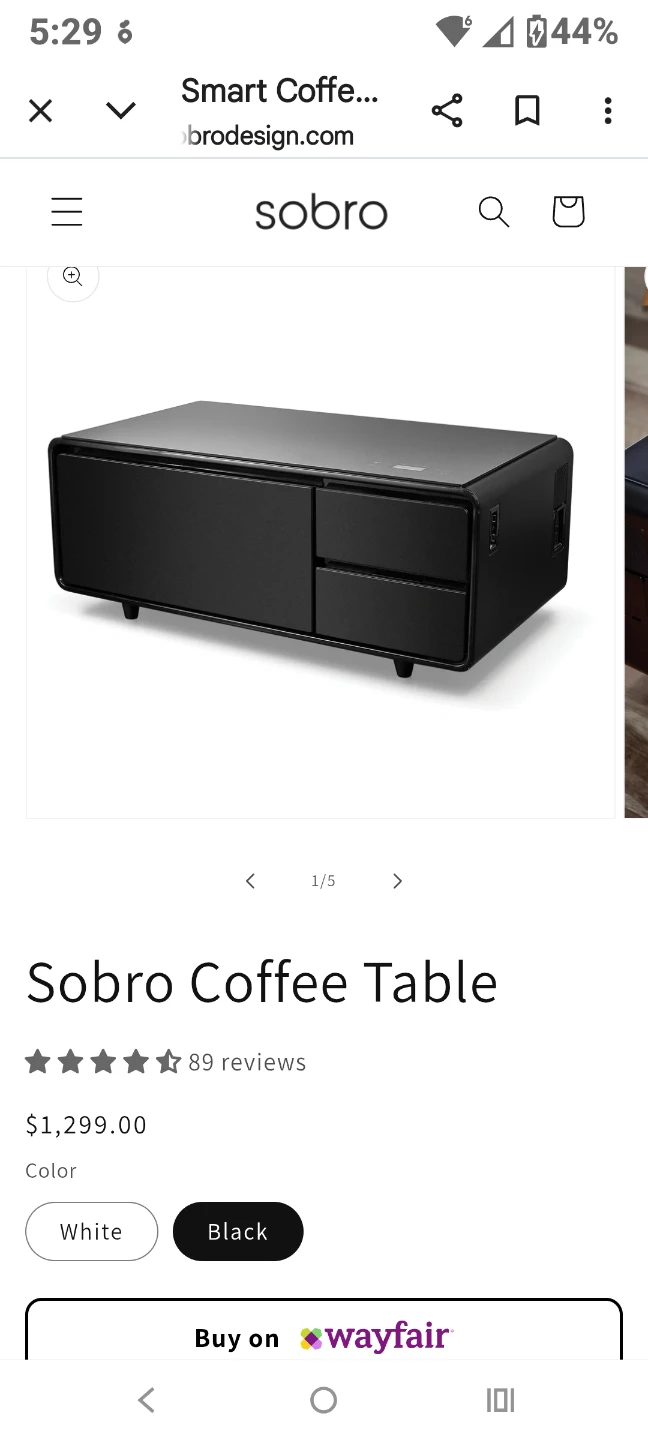 Sobro Coffee Table - Black