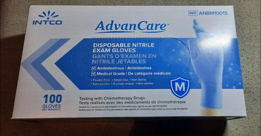 New AdvanCare Nitrile Exam Gloves - Medium 🥕