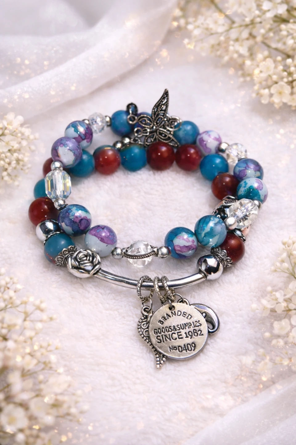 Beaded Charm Bracelets - Handmade Jewellery