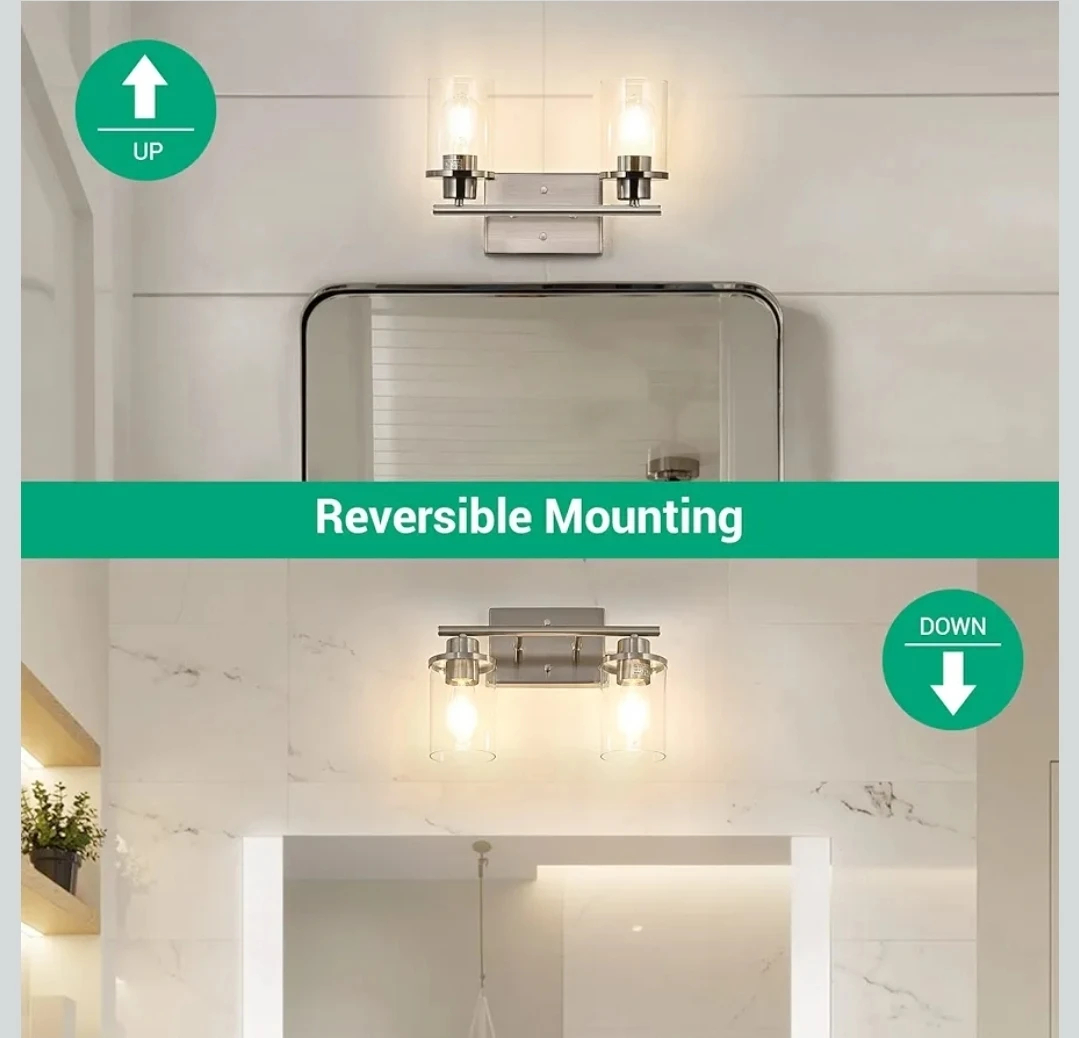 2-Light Bathroom Light Fixture - NEW - photo 4