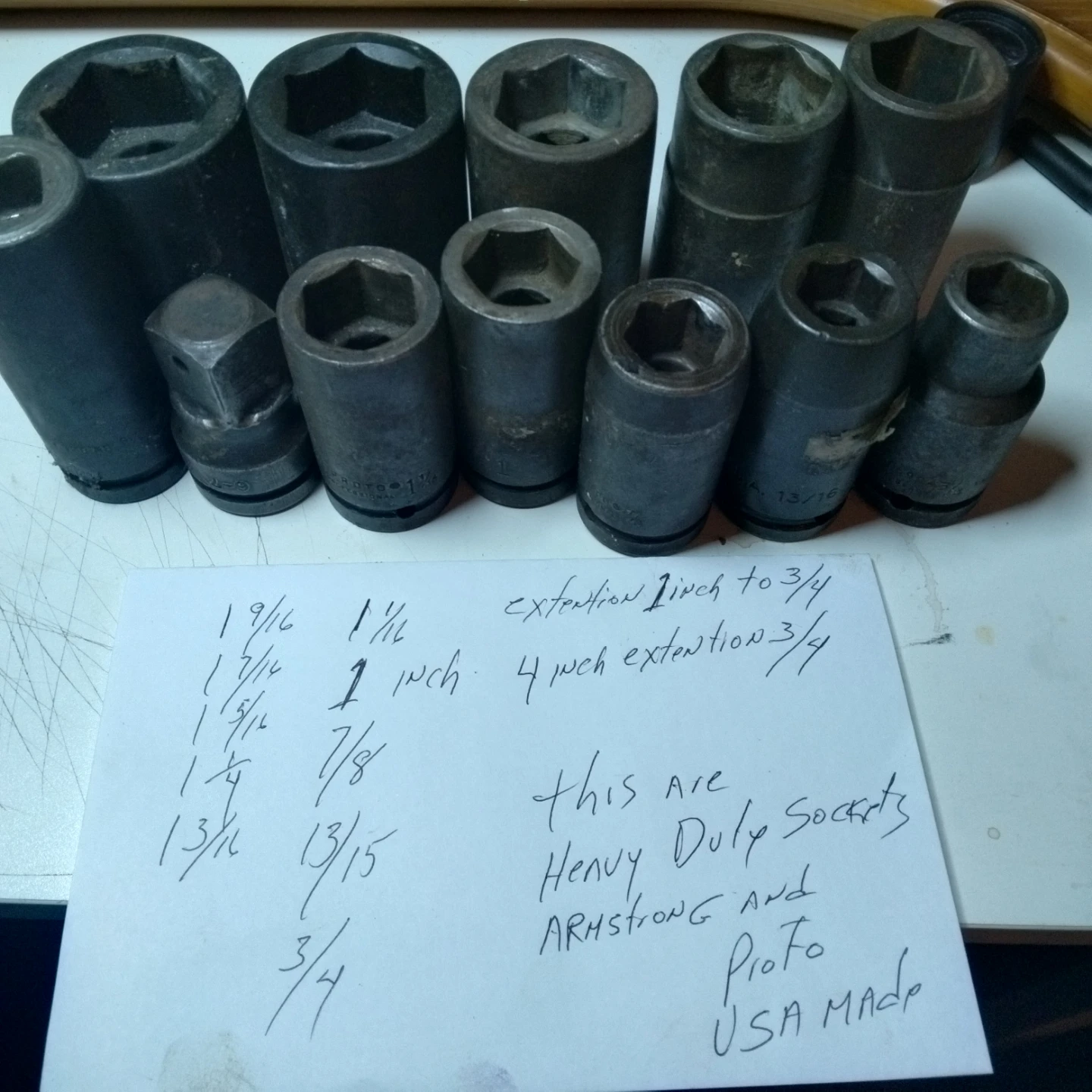 Heavy duty truck sockets PROTO AND Armstrong - photo 2