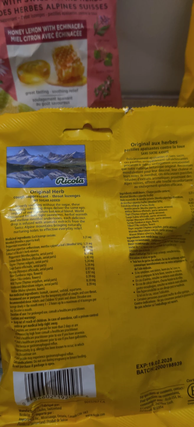 Ricola Original Herb Lozenges x 4 - photo 5